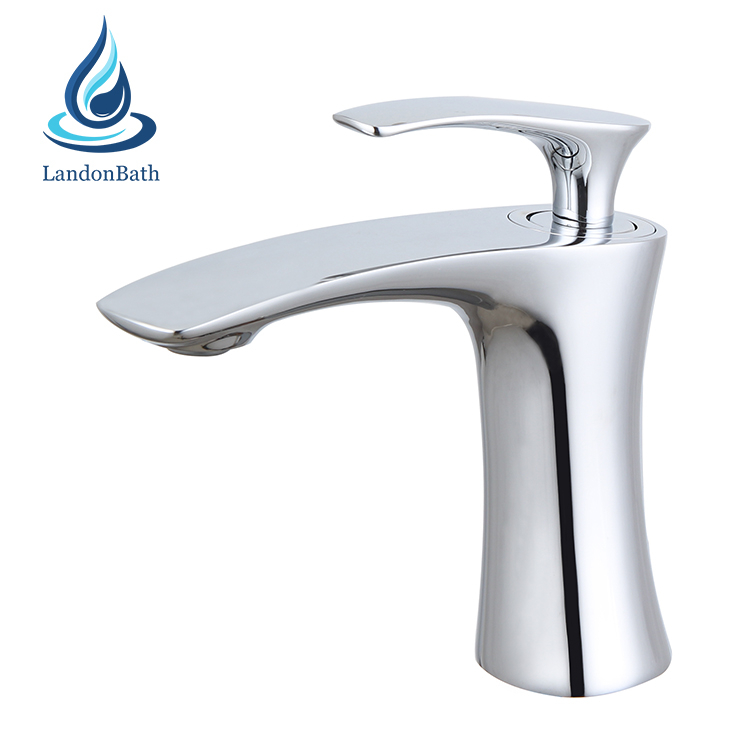 Professional factory taps and mixers wash mixer tap basin faucet curved sanitary on sale