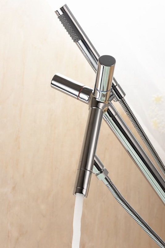 DF-02013 Unique Solid Brass Bathroom Sanitary Fittings Free Standing Faucet