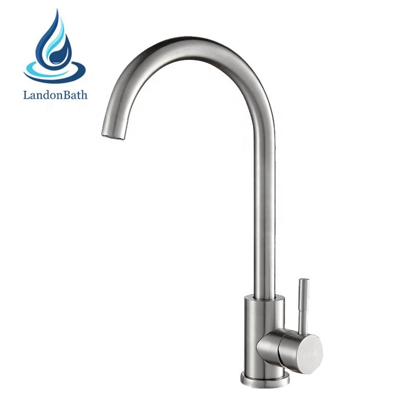 Modern Style Single Hole Bathroom Sinks Faucets Deck Mounted Handle Kitchen Sink Faucet Commercial Mixer Water Tap Best Selling
