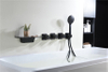 Wall Mounted Shower Mixers Water Fall Tap For Bathtub Faucets Conceal Hidden 5 Holes Bathroom Mixer Faucet Concealed Bath