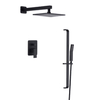 Shower Sprayer Matte Black Hand Showers Set Hidden Hose Body Spray Rain Metal Head Arms Cupc Retro Steel Built In Faucets