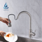 Brushed Mixer Faucet Single Hole Pull Out Spout Kitchen Sink Mixer Tap with Stream Sprayer Head
