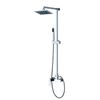 Bath Shower Faucet Economic Classic Chrome Single Lever Bath Rain Shower Faucet Set