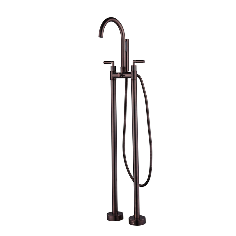 New style new dual handle bronze color mixer bathtub faucet with good quality