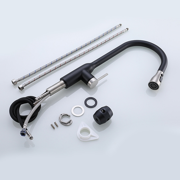 One-handle Spot Resist Matt Black Modern Faucet Kitchen Pull Down Mixer Kitchen Tap