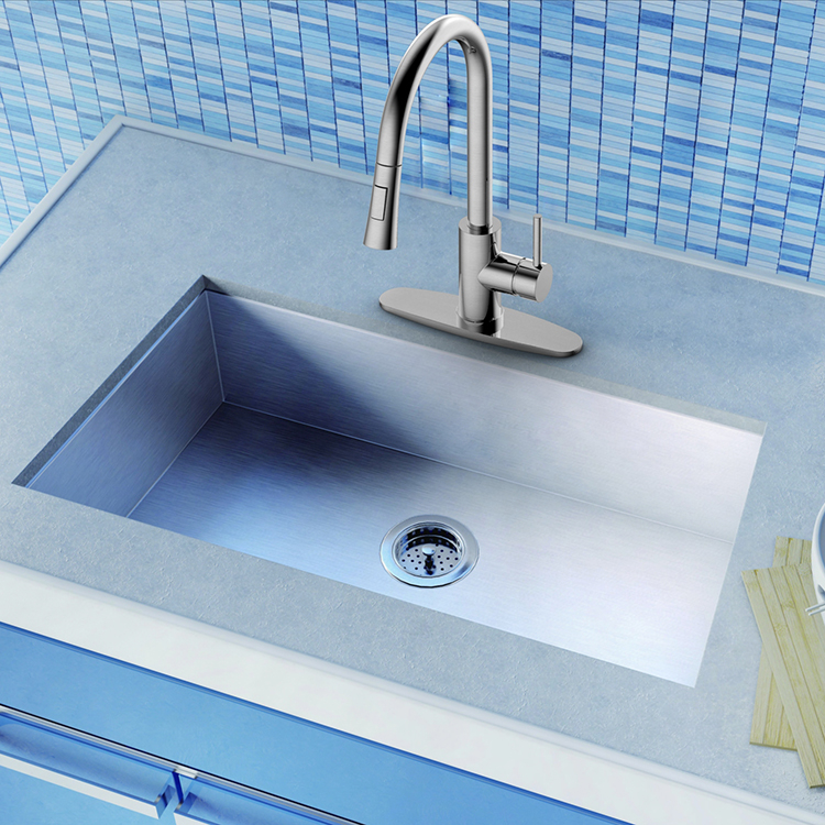 Manufacturer Faucet 304 Stainless Steel Hot Cold Water Kitchen Faucet Pull Down Spray Pull Out Mixer Kitchen Tap