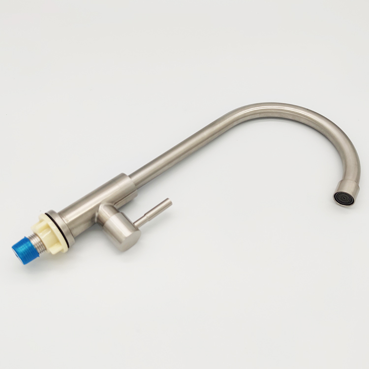 Hot Sell Contemporary 304 Stainless Steel Single Cold Water Tap Kitchen Faucet Taps