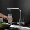 Modern 3 Three Way Faucet 304 Deck Mounted Water Filter Kitchen Tap Hot And Cold Faucet Water Filter Kitchen