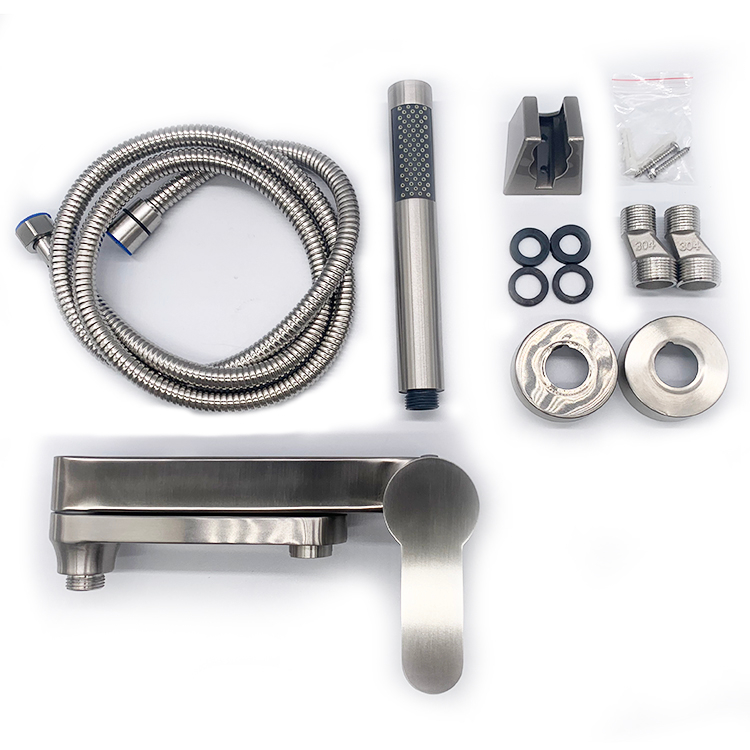 New Design Surface Finishing Stainless Steel 304 Shower Mixer Bath Ceiling Shower Set Faucet