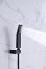 Ceiling Shower Set with Polished Body Jet System Waterfall Thermostatic Massage Raining Shower Thermostatic Faucets
