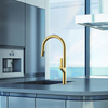 2022 New Design Brushed Gold Faucet Stainless Steel 304 Tap Water Pull Down Kitchen Faucet Tap