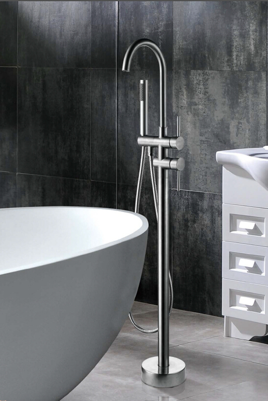 Modern tap mixer Brass Chrome High Quality Freestanding Faucet