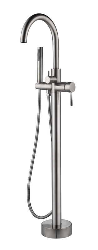 Best Hot Seller Black Color Floor Standing Shower Faucet Fot Bathtub