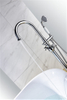 Freestanding Bath Tub Faucet with Hand Shower Chrome Floor Mounted