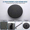 Washroom Wall Mounted Bathtub Mixer with Rainfall Head Brass Concealed Wall Mount Bathtub Faucet