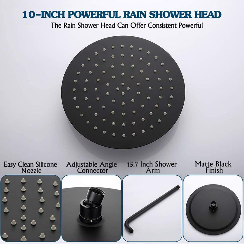 Washroom Wall Mounted Bathtub Mixer with Rainfall Head Brass Concealed Wall Mount Bathtub Faucet