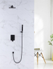 Modern Concealed Luxury Shower Systems With Rainfall Shower Head And Hand Held Shower Combo Kit