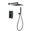 Bathroom Single Lever Bath Diverter Square Concealed Mixer Shower Faucet With Hand Shower