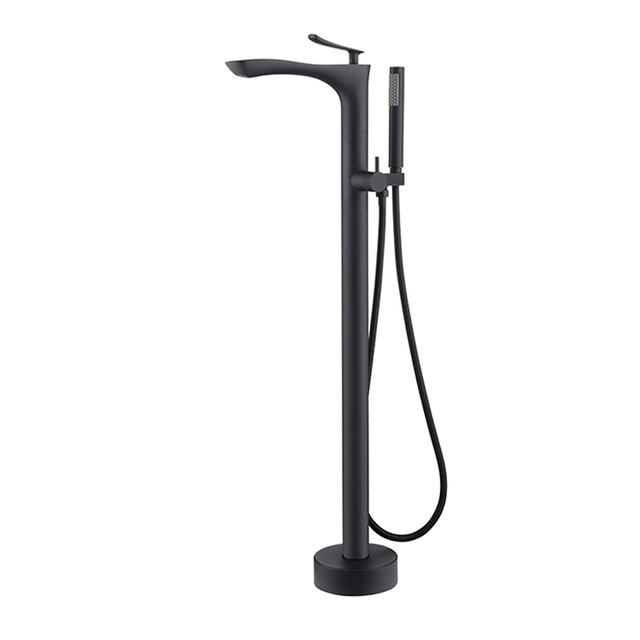 Unique Design WATERMARK Matt Black Freestanding Faucet Floor Tap For Free Standing Bath