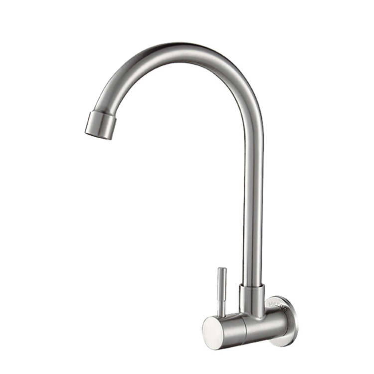 Sanitary Ware 304 SUS Hot and Cold Water Tap Wall Mounted Kitchen Mixer Tap