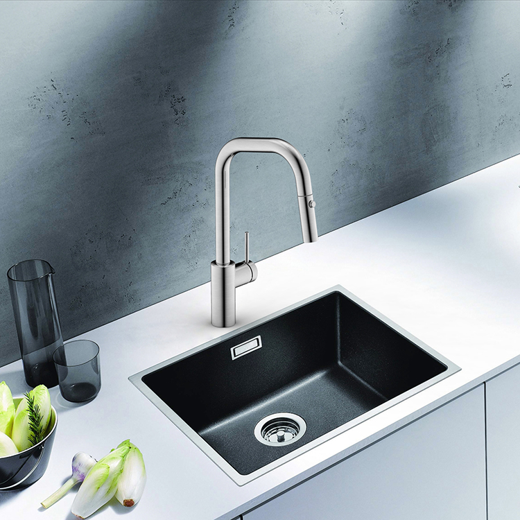 New Product Kitchen Tap 360 Brushed Stainless Steel 304 Faucet Tap One-handle Pull Down Kitchen Sink Faucet