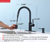2021 Amazon Hot Selling New Design SUS 304 Single Handle Pull Down Kitchen Sink Tap Black Kitchen Faucet