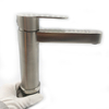 Modern Design Stainless Steel Basin Faucet Single Hole Hot Cold Water Basin Mixer Bathroom Faucet Tap