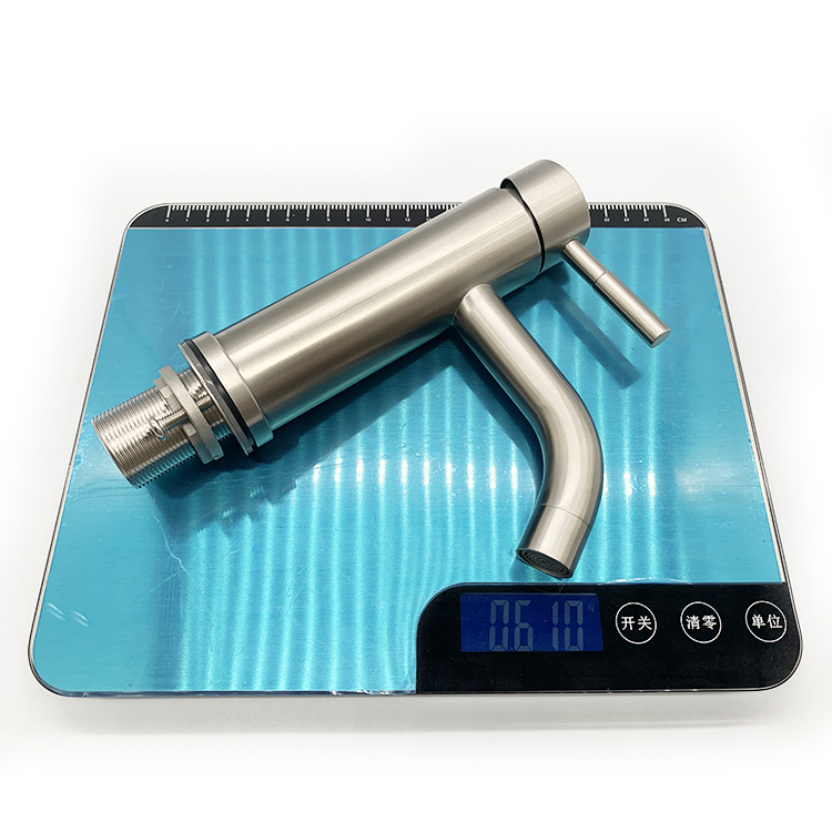 Hot And Cold Water Tap Bathroom Stainless Steel 304 Basin Faucet Brushed Finished Basin Tap