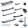 Gun Metal Surface Towel Bar Set Towel Rod Rack Rob Hook Cup Toilet Paper Holder 25Series