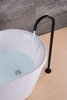 Matte Black Single Hole Brass Chrome Freestanding Faucet