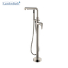 Simple Design Floor-Mount Bathtub Faucet Zinc Alloy Bathtub Tap