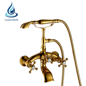 Thermostatic Faucet Brass Chrome Bathtub Tap
