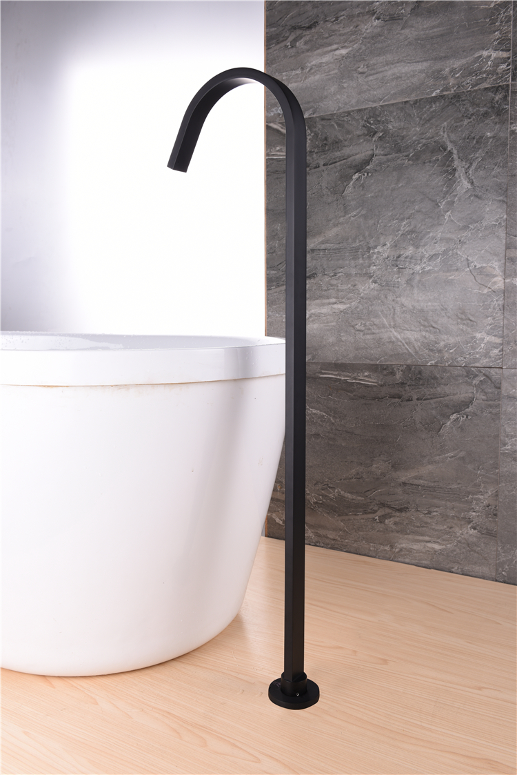 Matte Black Simple Design Thermostatic Faucet