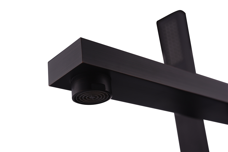 Hot Selling Matt Black Brass Shower Mixer for Villa