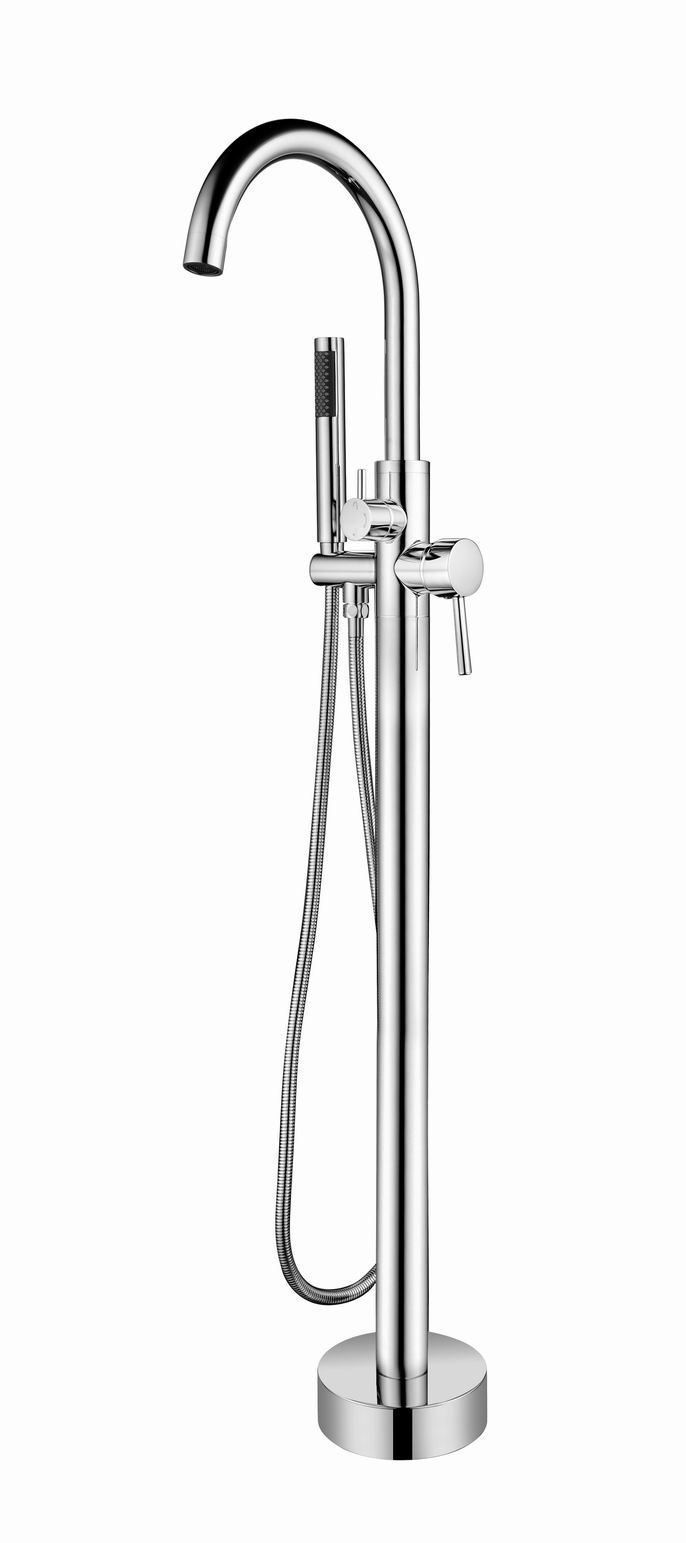 Round Freestanding Bathtub Faucet Tub Filler DF-02043-2