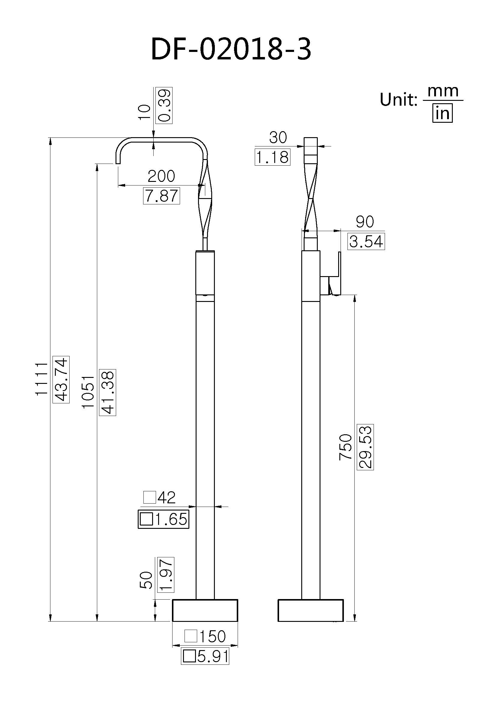 Freesding Bath Filler