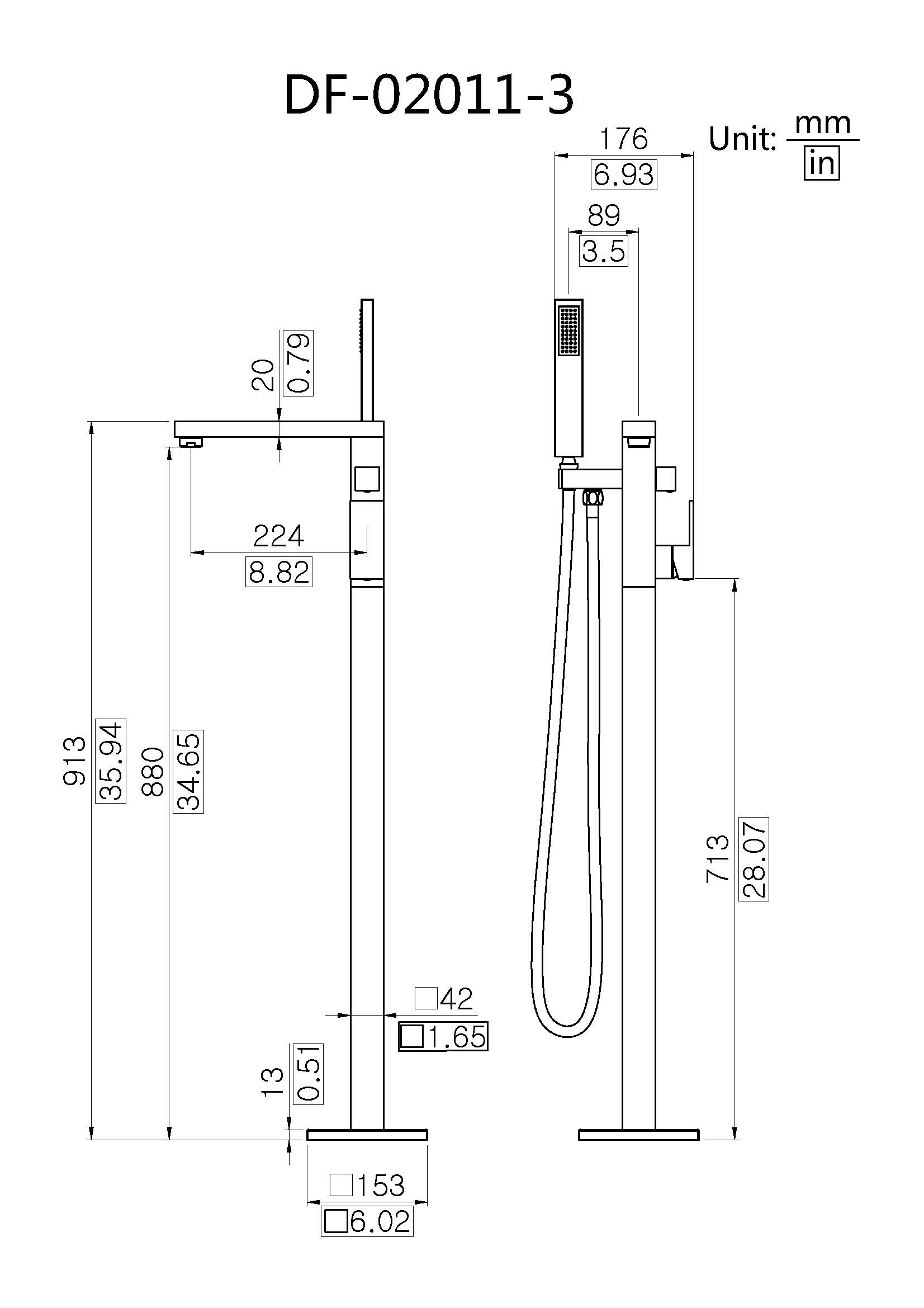 Freestanding Bathtub Faucet
