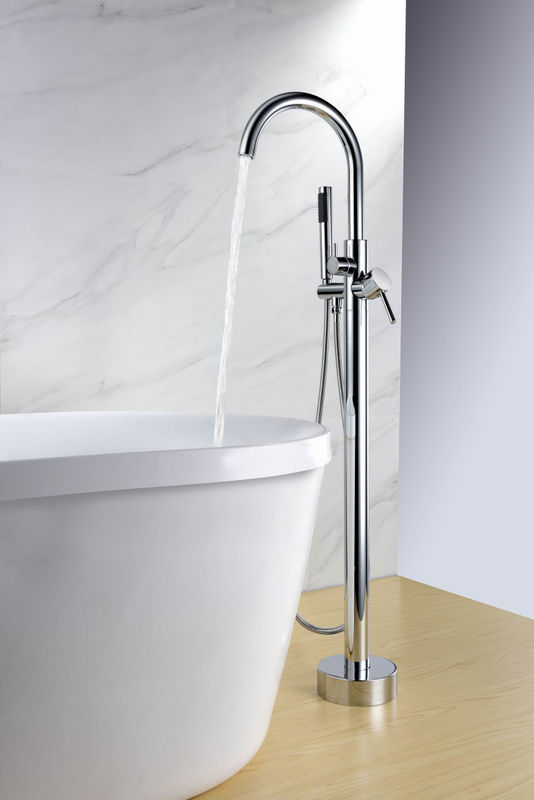 Freestanding Chrome Bathtub Faucet Mixer Water Manufacturers Floor Mount Hot And Cold Bath Tub Faucets