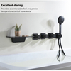 Contemporary Hot Sale Black Hidden Conceal Recessed Shower Wall Mount Bathtub Faucet & Wall Lever