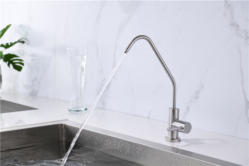 Water Purifier Kitchen Faucet For Filter Faucets Deck Mounted Mixer Brushed Tab Tap Taps Drinking Bubbler Head Sustem Ro