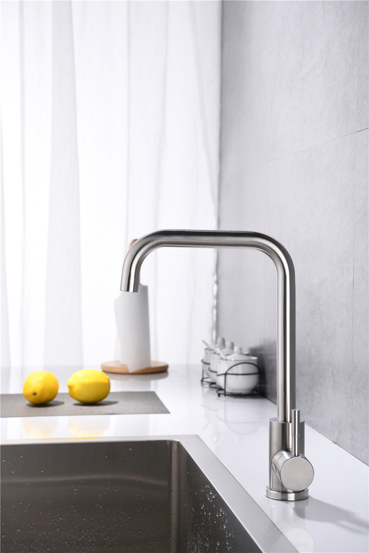 Sus 304 Single Lever Hot And Cold Mixer Tap Sink Kitchen Faucet Torneira Inox