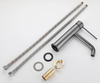 Modern Deck Mount Single Handle Wash Hand Brass Basin Taps Italian