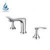 3 Hole Widespread Bathroom Bath Tub Mixer Tap Basin Faucet Deck Mounted Dual Handle Bathtub Taps Banheira E Chuveiro Torneira