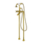 Sanitary Ware Freestanding Bathtub Brass Faucet Plated Gold