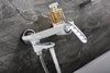 Wall Mounted Bath Shower Mixer Bathroom Bath Faucet White Shower Mixer Single Handle