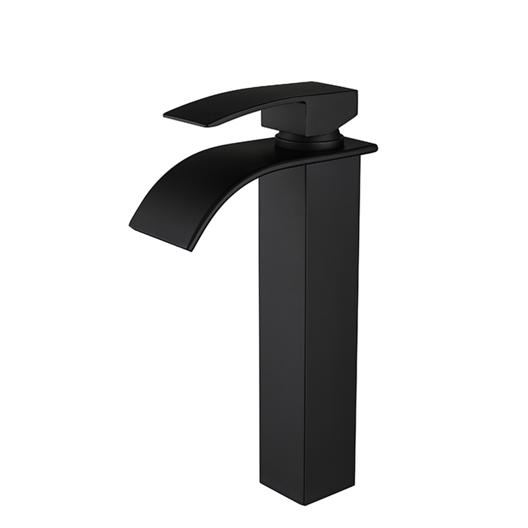 New Design Simple Matte Black Sink Faucet Washbasin Basin Faucet Mixers Taps Exporter Tapware Sink
