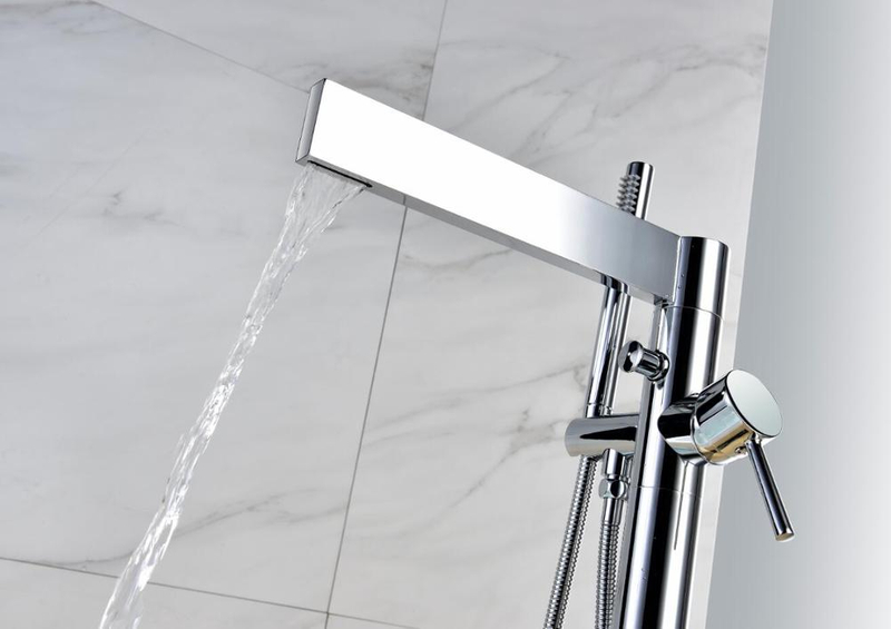 European Brass Material Outdoor Stand Alone Bath Tub Faucet Freestanding Bathtub Faucet