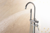 Hot Sell Floormount Bath Taps Filler Brass Freestanding Bathtub Tapware for Baths in Amazon