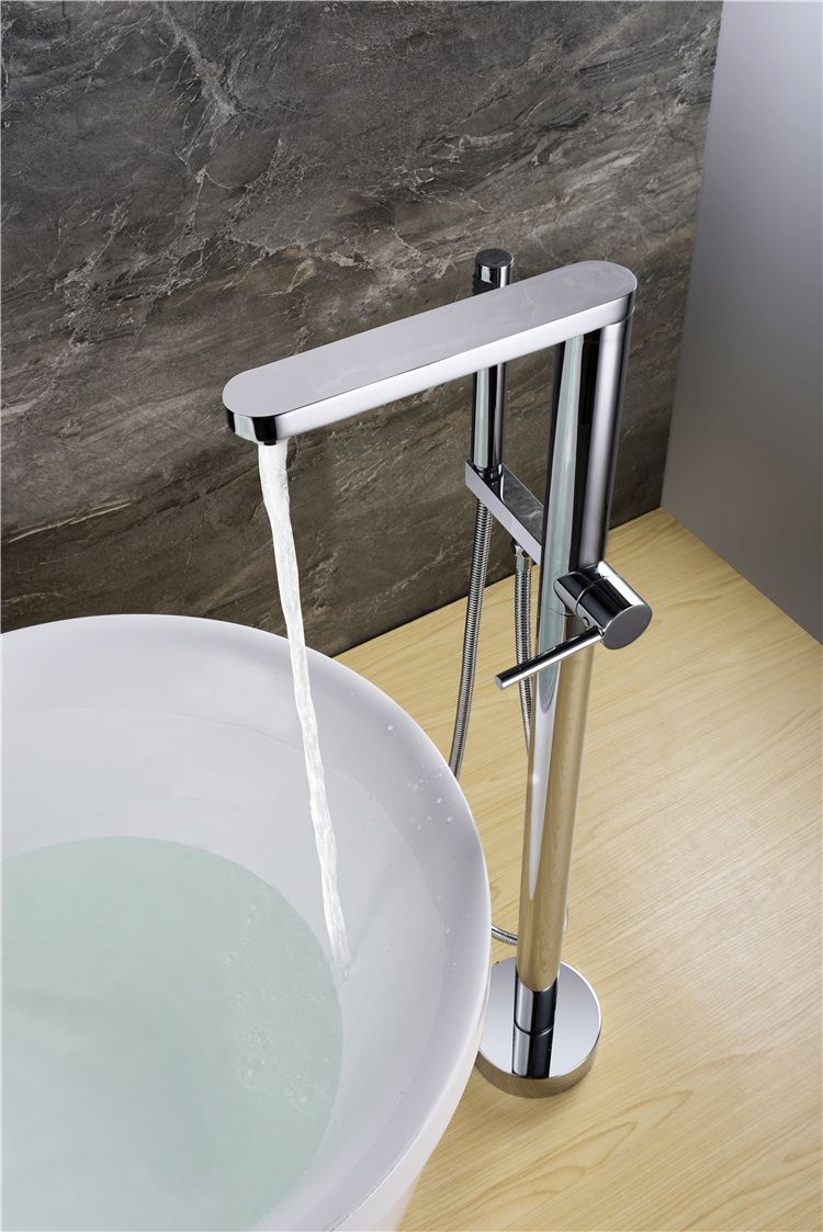 Brass Bathtub Tap Faucet Shower Set Chrome Finish & Water Mixer Multichoice Universal Tub And Valve Body Faucets Bathroom