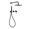 Wholesale Faucet Shower Jiangmen Adjustable Shower Head With Handshower Set 8/10/12 Inch Black Rainfall Showerhead